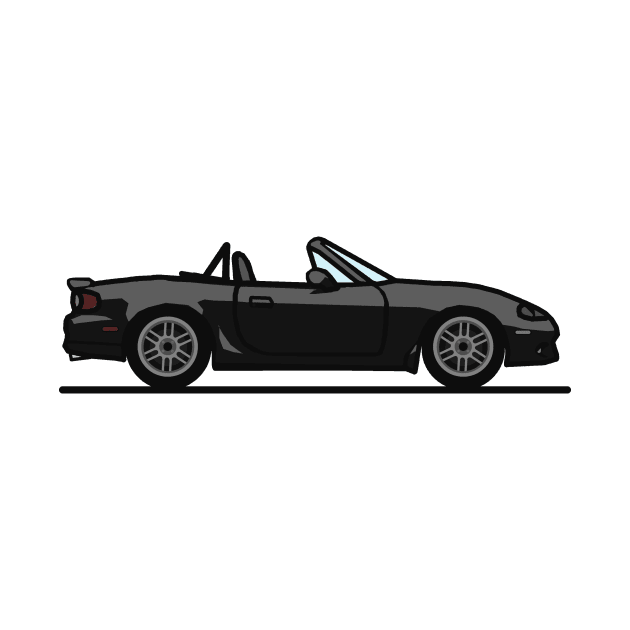 Black Mazdaspeed Mazda Miata Mx-5 by antipc