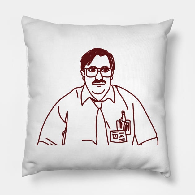 Office Space Milton Meme Pillow by Meme Gifts