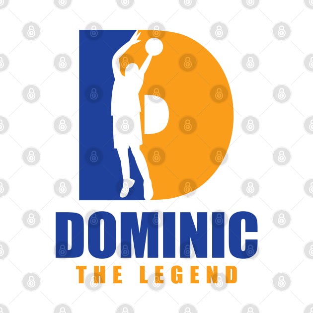 Dominic Custom Player Basketball Your Name The Legend by Baseball Your Name