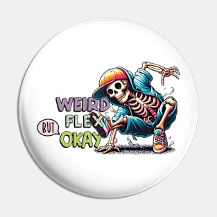 Hip Hop Skeleton Pin