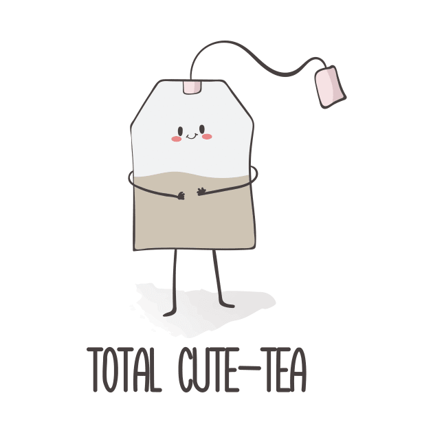 Total Cute-tea, Funny Cute Tea Bag by Dreamy Panda Designs