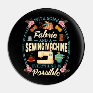 Funny Sewing Sewer Design Pin