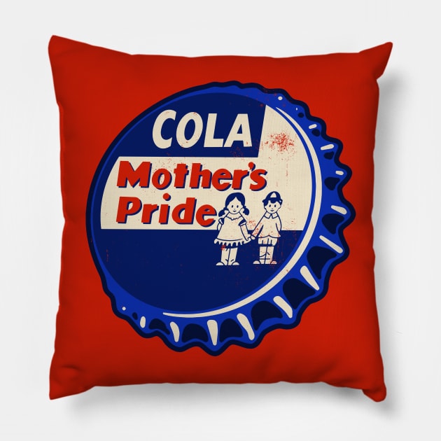 Vintage Mothers Pride Cola Bottlecap Pillow by StudioPM71