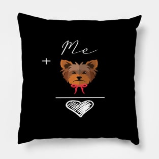 Yorkshire terrier (yorkie) love Dog gift Pillow