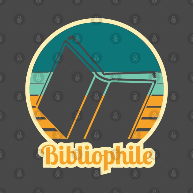 Retro Bibliophile Design Teal &amp; light orange by RedRubi