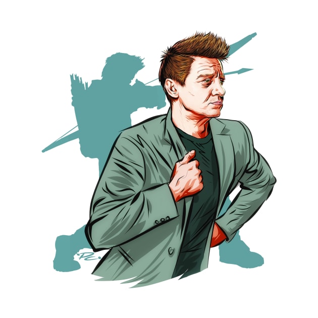 Jeremy Renner - An illustration by Paul Cemmick by PLAYDIGITAL2020