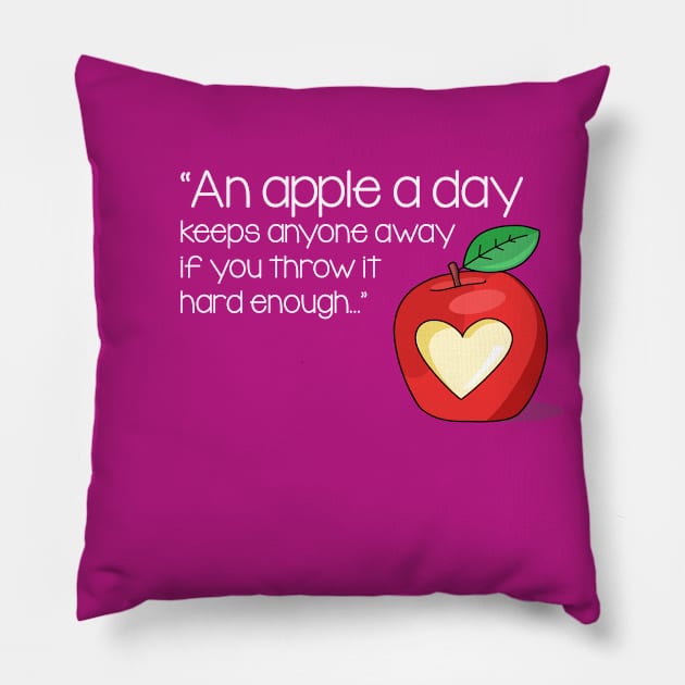 Social distancing apple Pillow by Seblpz