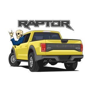 Truck ranger raptor f150 4x4 hand skull metal yellow T-Shirt