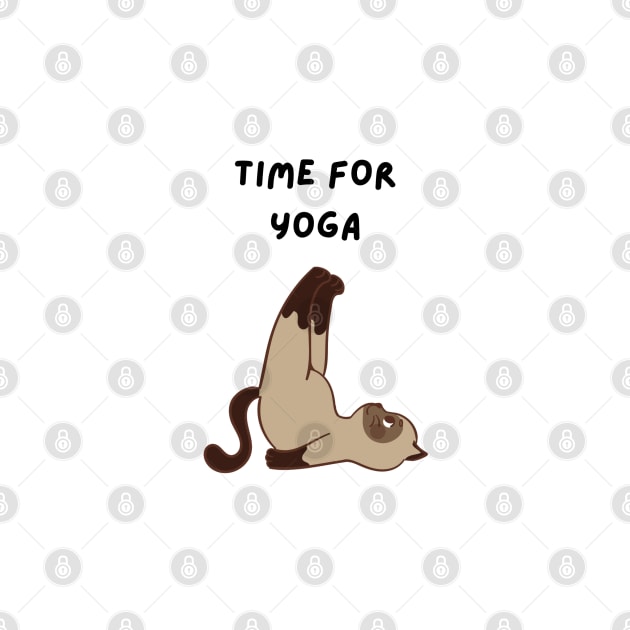 Time for Yoga Cat by 617406