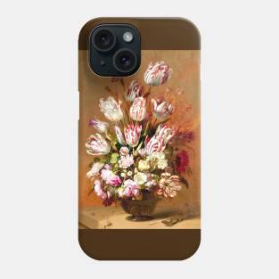 Floral Still Life by Hans Bollongier Phone Case