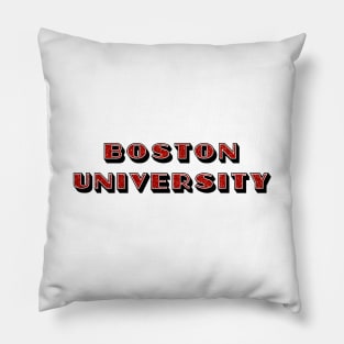 bostn glitter lettering Pillow