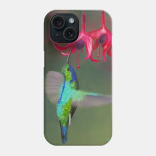 Hummingbird Feeding Time Phone Case