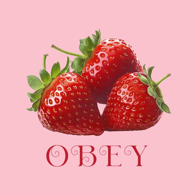 Obey The Strawberry by DavidLoblaw