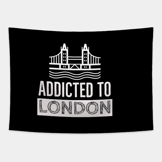 Addicted to London Tapestry by ZoesPrints