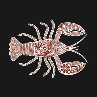 Lobster (brown and white horizontal) T-Shirt