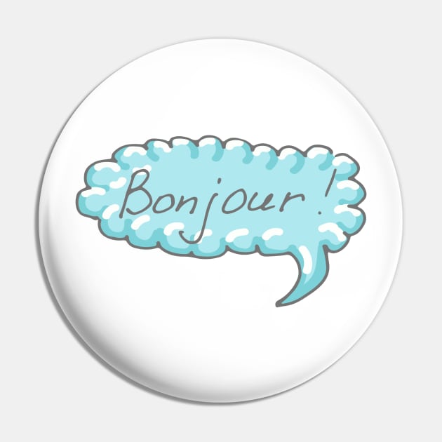 Bonjour Pin by Bloomingcrafts