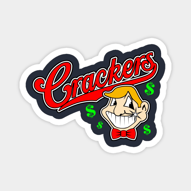 Caucasians Baseball Crackers Magnet by Fuzzy Bear