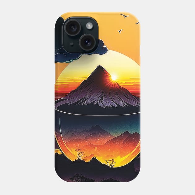Cup of hot coffee in the morning Phone Case by Gold Turtle Lina