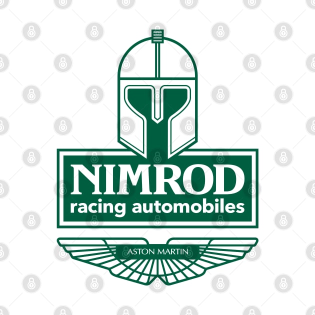 Aston Martin Nimrod Group C Team emblem - 1982 - British Racing Green print by retropetrol