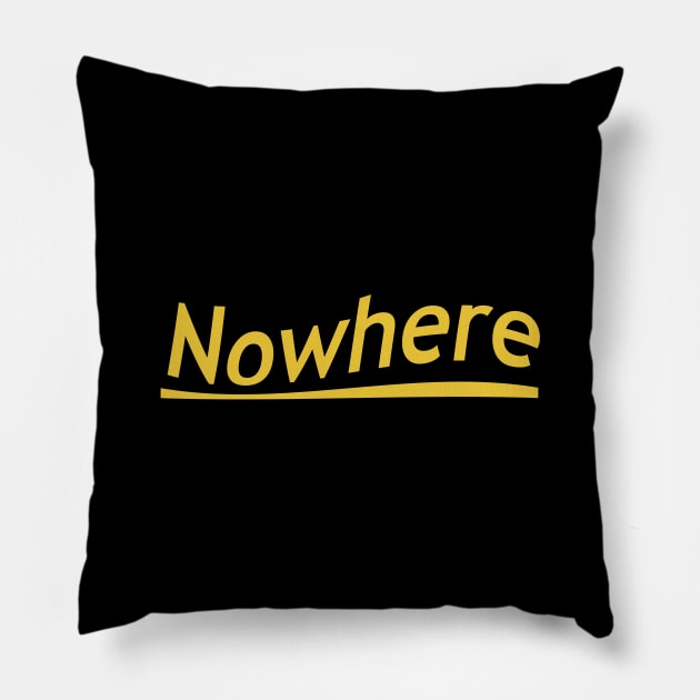 Somewhere but nowhere Pillow by autopic