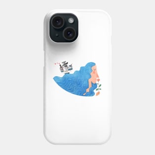 on the waves of love Phone Case
