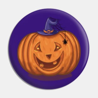 Pumpkin happy face Pin