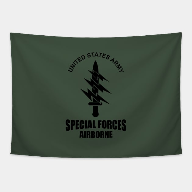 US Special Forces Airborne Tapestry by Firemission45