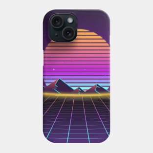 Neon Sunset Retrowave Phone Case