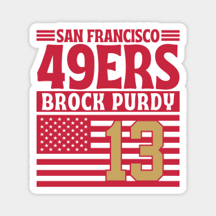 San Francisco 49ERS Purdyyy 13 American Flag Football Magnet