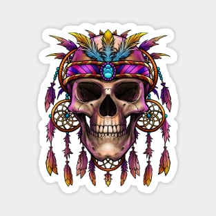 Dream Catcher Skull Magnet