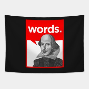 Words (white background) Tapestry