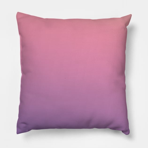 Pink Purple Gradient Pattern Fade Pillow by E