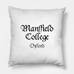 Oxford Mansfield College Medieval University Pillow