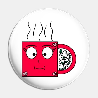 A Hot Mug Pin