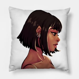 Girl Portrait Pillow