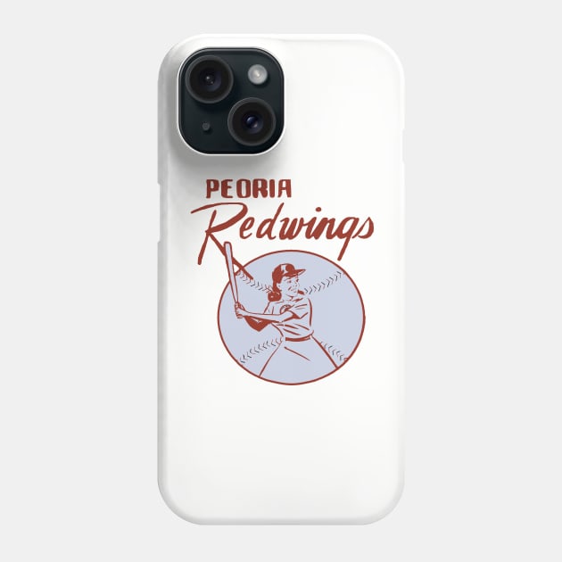 Peoria Redwings (red variant) Phone Case by Hoydens R Us