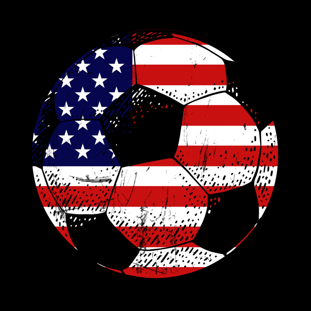 Usa America Flag Soccer 4Th Of July by mazurprop