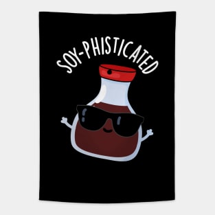 Soy-pohisticated Funny Soy Sauce Pun Tapestry