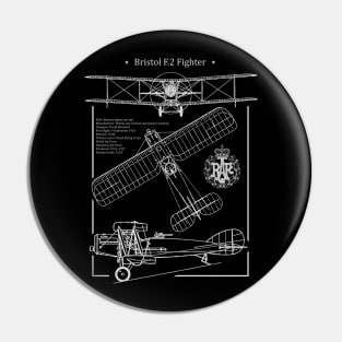 Bristol F.2 Fighter BluePrint Pin