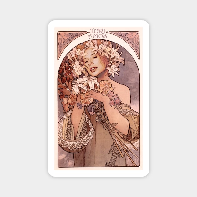 Mucha Tori Magnet by SortaFairytale