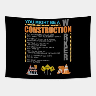 Construction Gift, Construction Crew, Construction Worker, You Might Be A, Construction Party, Construction Manager, Engineering, Brick Layer Tapestry