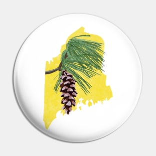 Maine White Pine Cone Pin