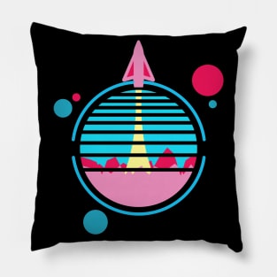 Space Rocket Launch Pillow