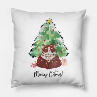 Meowy Catmas Pillow