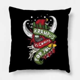 Krampus is coming Pillow