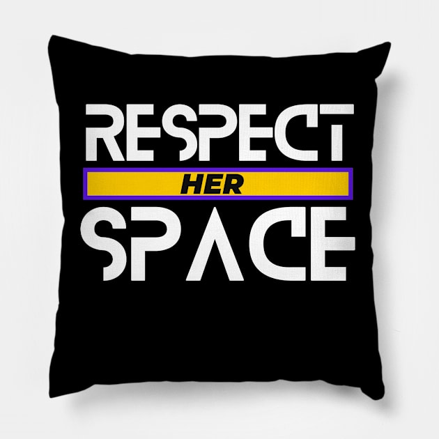 Respect Her Space Equality Inclusion Justice Pillow by Aurora X