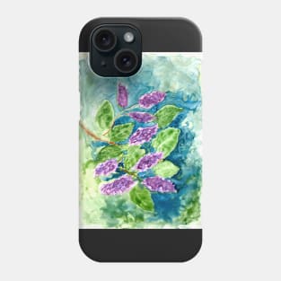 Spring Lilacs in Watercolor Phone Case