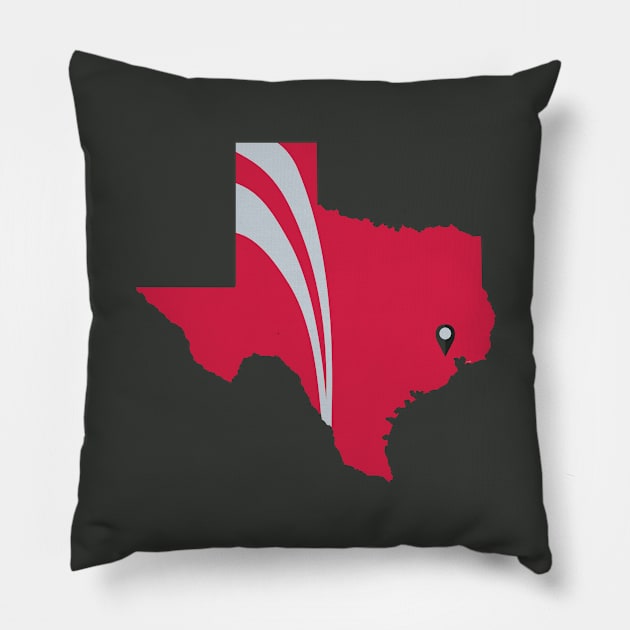 Houston Basketball Pillow by doctorheadly