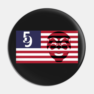 Fsociety 5/9 Hack Flag Pin