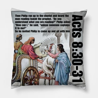 Acts 8:30-31 Pillow